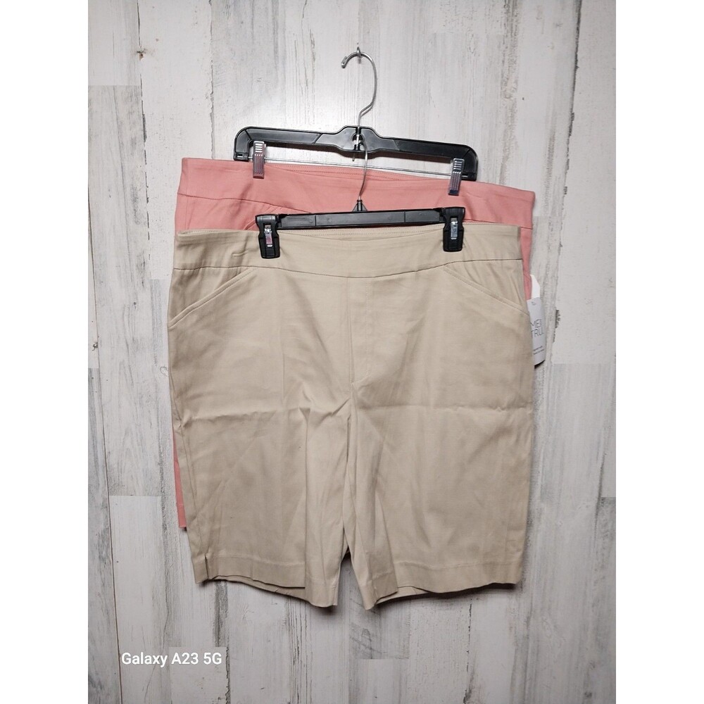 Time And Tru Pull On Bermuda Shorts Size XXL Lot Of 2 NWT